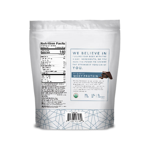 Pure Power Organic Whey Protein - Chocolate (20.6 oz) - Home & Well 