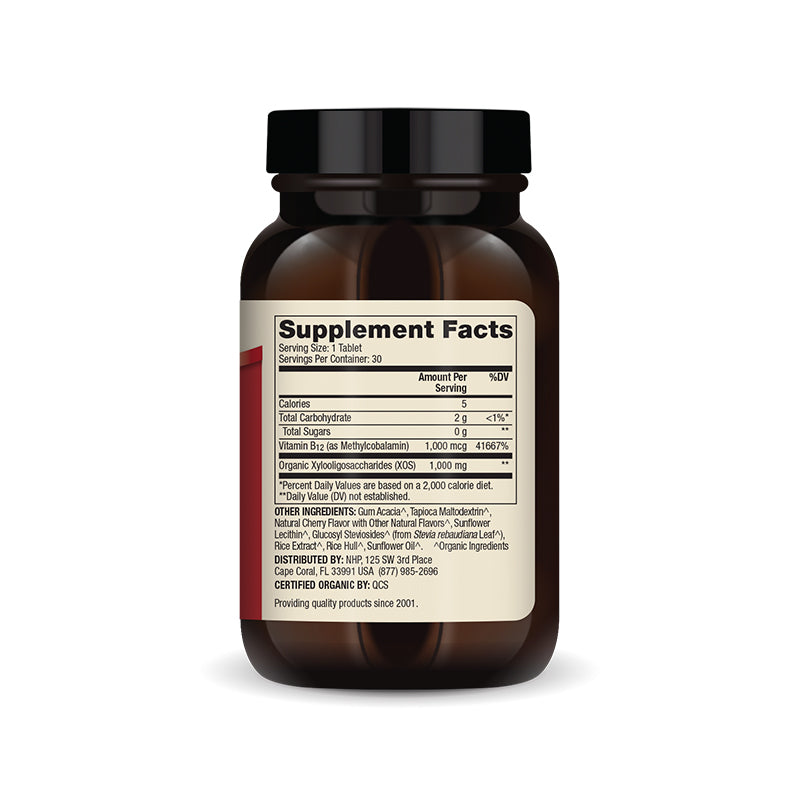 Organic Chewable Vitamin B12 - Home & Well 