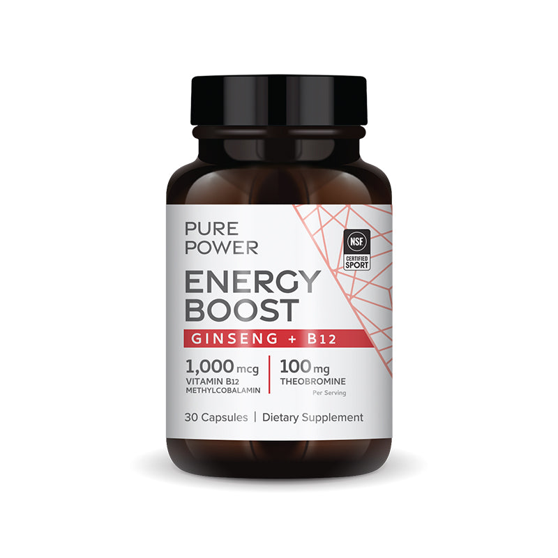 Pure Power Energy Boost with Ginseng + B12 - Home & Well 