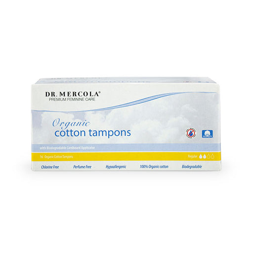 Organic Cotton Tampons - Regular - Home & Well 