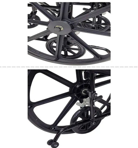 18" Aluminum Wheelchair/Lightweight Transport Chair Duo