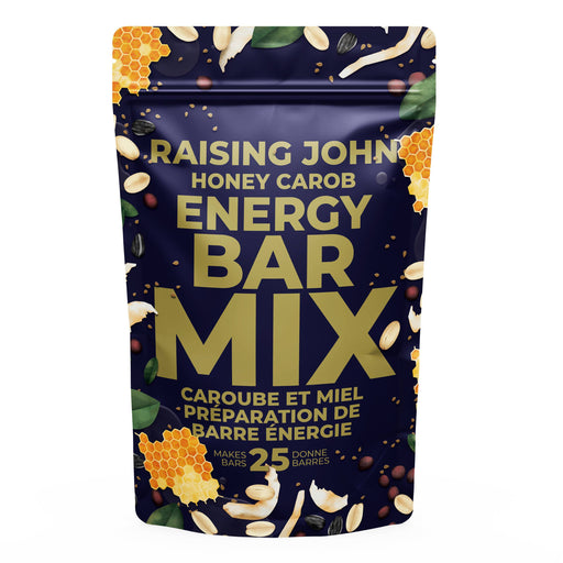 Raising John - Honey Carob Bar Mix- Makes 25 - Chocolatey flavour without the caffeine - Home & Well 