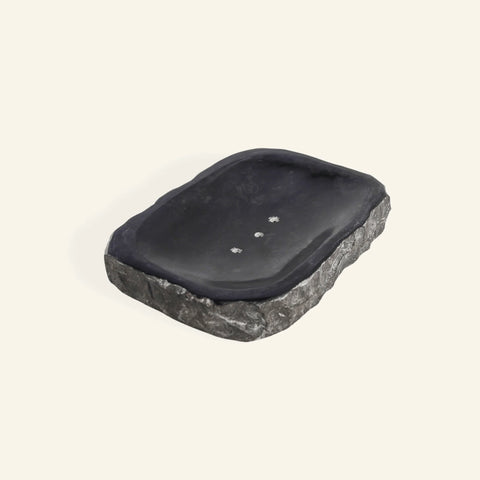 Porte Savon en marbre noir