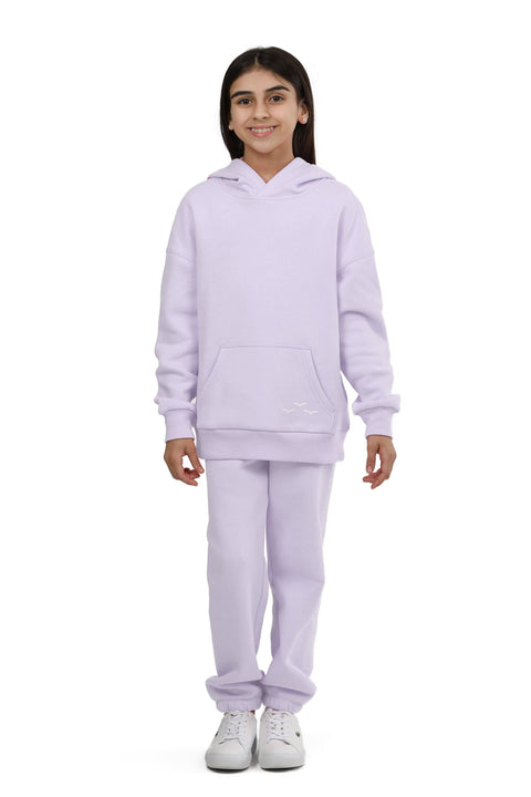 Lazypants - Kids Niki and Cooper fleece set in lavender - Home & Well 