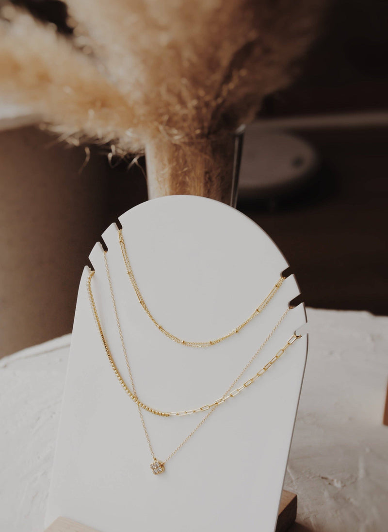 Layered Satellite Necklace - Olive Branch Jewelry & Co. - Home & Well 