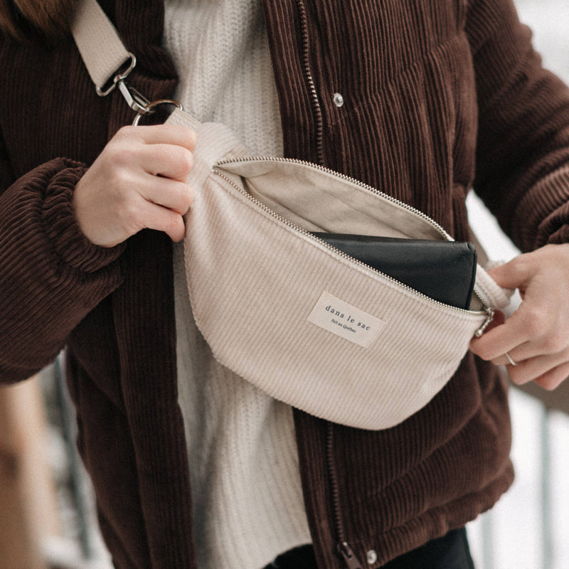 Dans le Sac - Adjustable corduroy belt bag