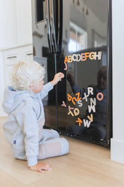 Brooklyn Neutral - Silicone Alphabet Magnets - Home & Well