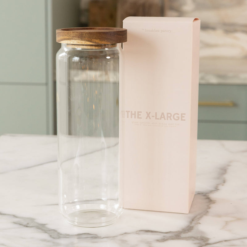The Breakfast Pantry - The X-Large Glass Canister - Home & Well 