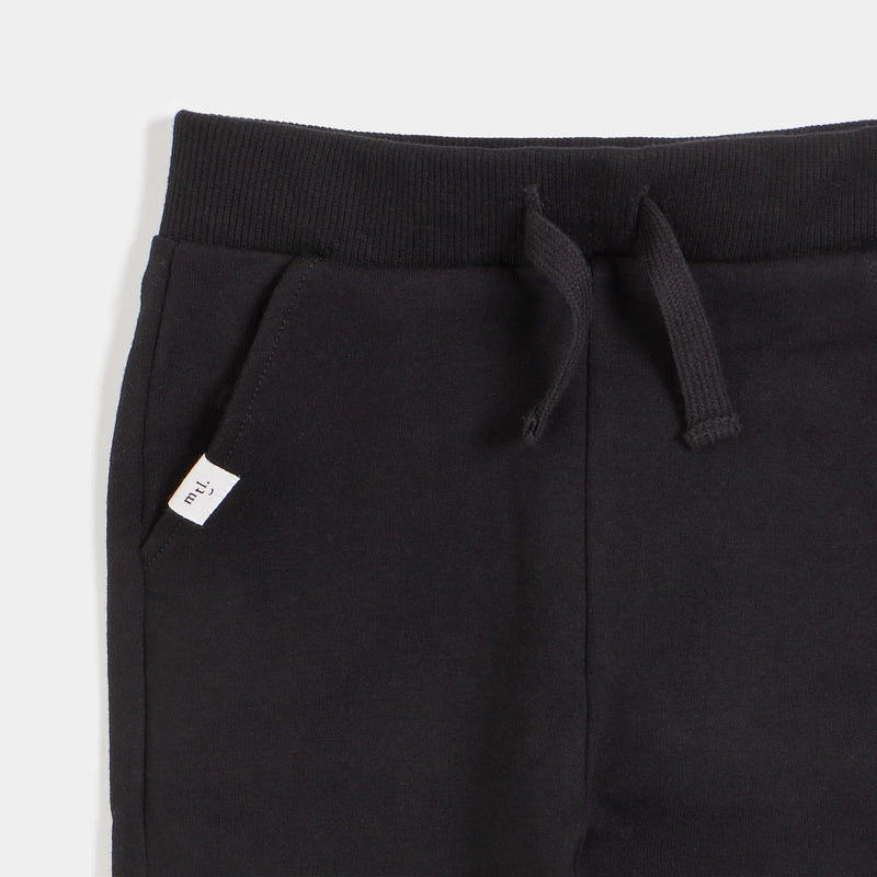Basics Pure Black Jogger | Miles The Label