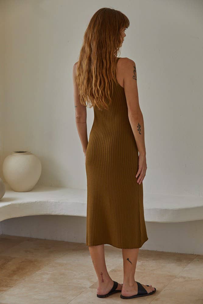 By Together - L4645 | Knit Sweater Cami Maxi Dress - Home & Well 