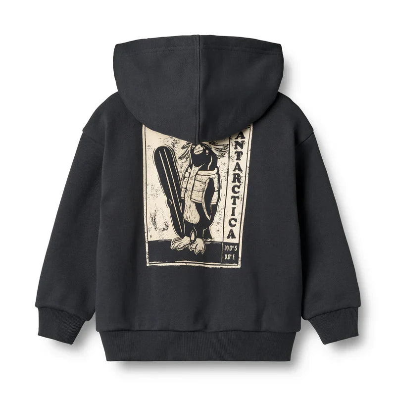 Sweatshirt Zip Francis | Navy | Wheat Kids