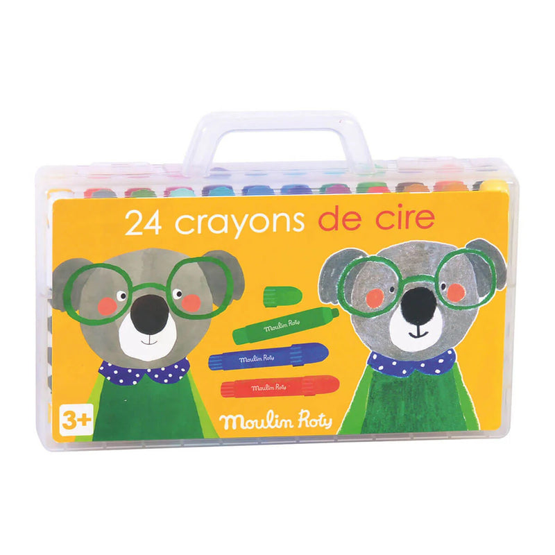 24 Popipop wax crayons by Moulin Roty