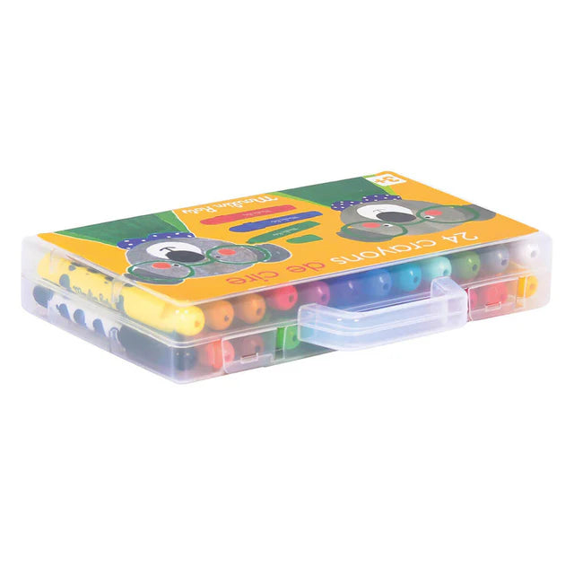 24 Popipop wax crayons by Moulin Roty