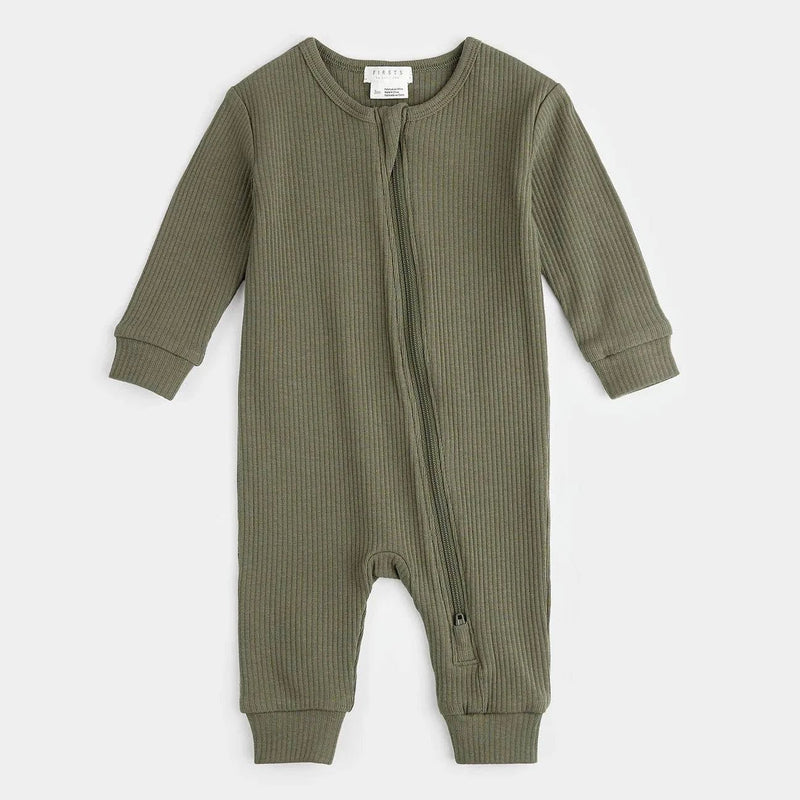 Farm Green Modal Rib Sleeper | Petit Lem - Home & Well