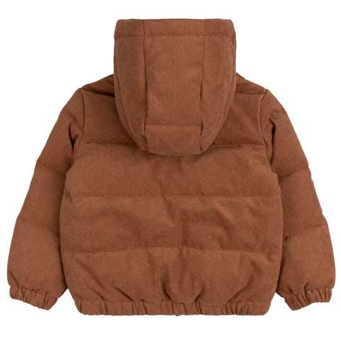 Miles the Label Copper Corduroy Hooded Packable Jacket