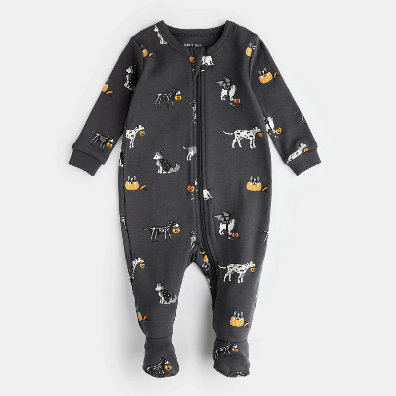 Howl-oween Print on Asphalt Sleeper | Petit Lem