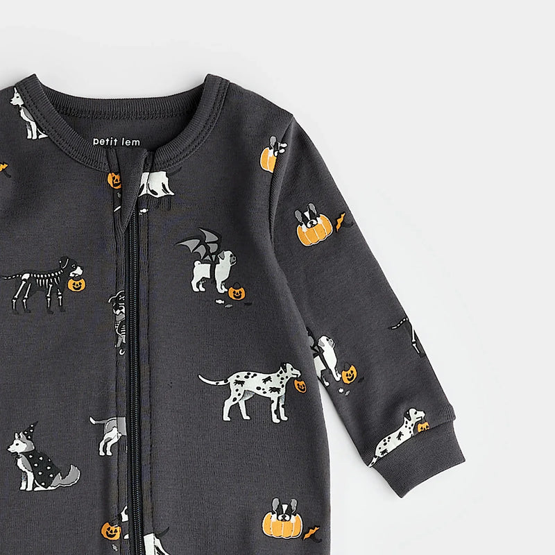Howl-oween Print on Asphalt Sleeper | Petit Lem