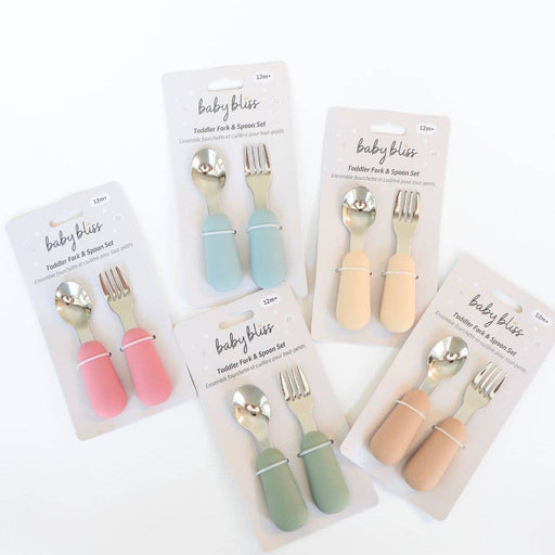 Baby Bliss - Stainless Steel & Silicone Silverware - Home & Well 