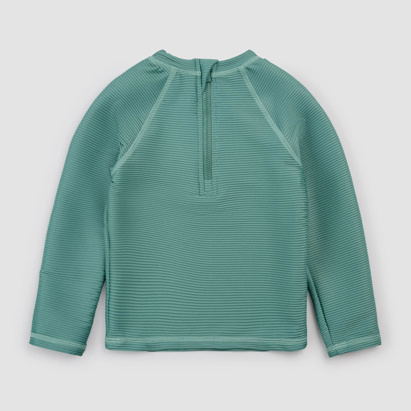 L/S Ribbed Rashguard | Teal | Miles the Label