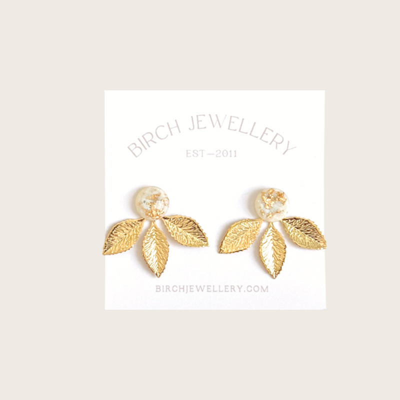 Gold Flake Ear Jackets