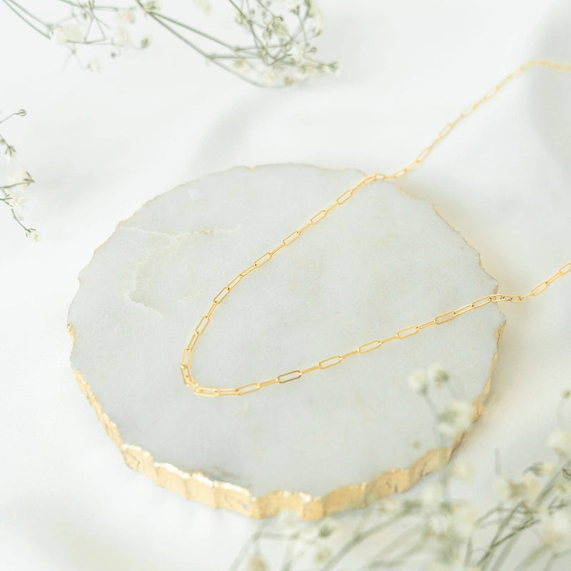 PETITE GOLD - Paperclip Chain - Home & Well 
