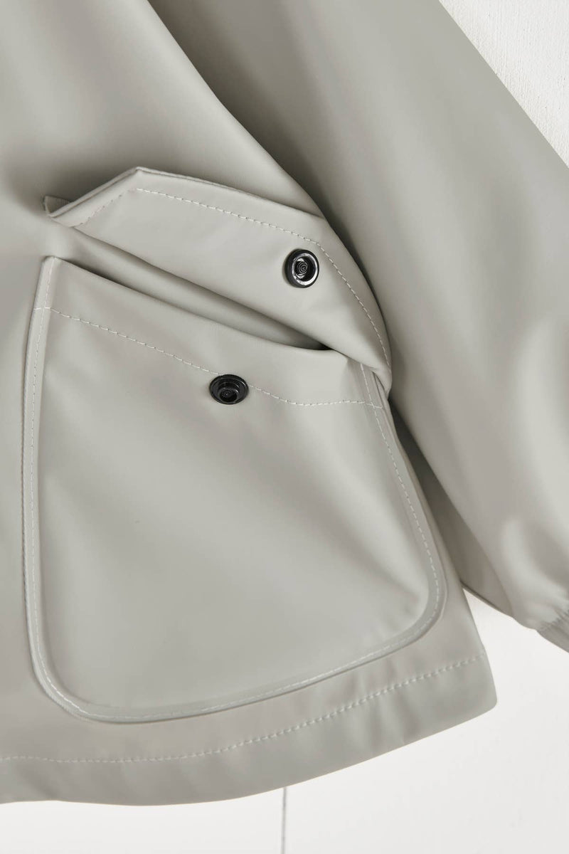 Grass & Air - Geothermal Grey Kids Waterproof Rain Jacket