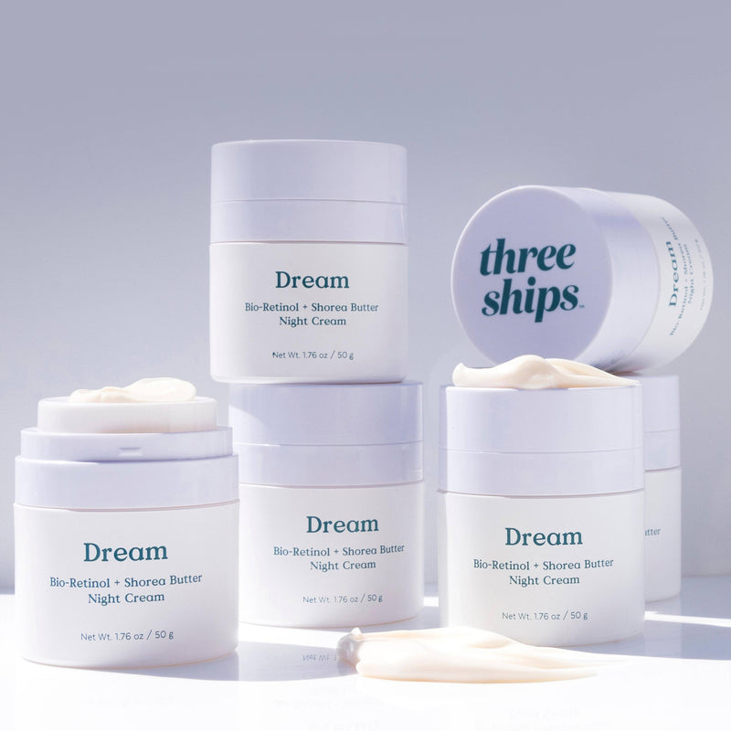 Three Ships Beauty - Dream Bio-Retinol + Shorea Butter Night Cream (50g) - Home & Well 