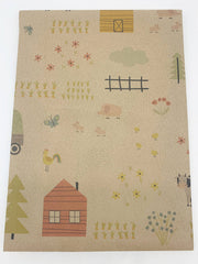PlanetWrapIt - Farm Day Recycled Kraft Gift Wrapping Paper - Home & Well 