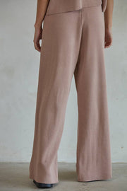By Together - W1410 | Knit Sweater Wide Leg Pants - Home & Well