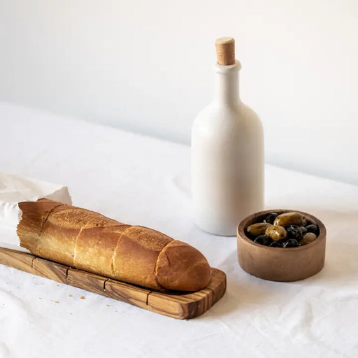 Stoneware Olive Oil Bottle | Jazz 21 Oz - Home & Well 