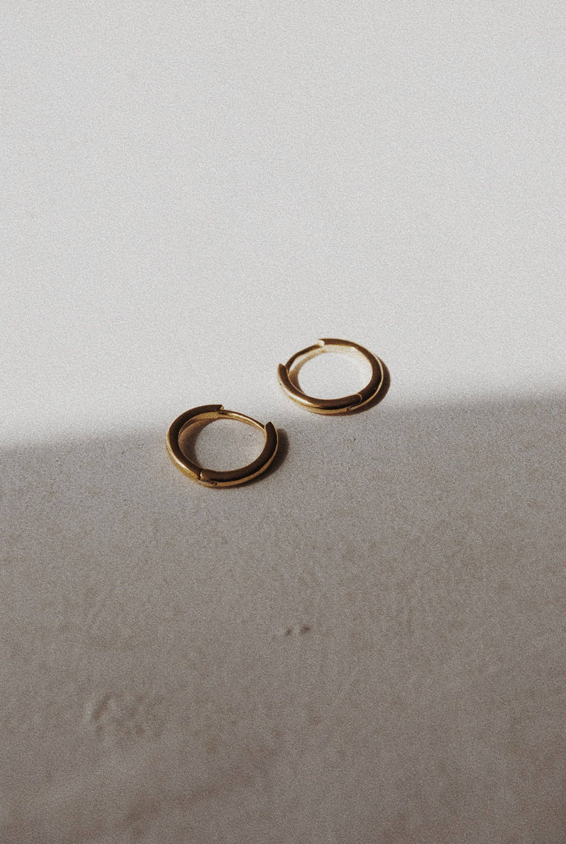 Olive Branch Jewlery & Co. Simple Huggie Hoops (Rose Gold) - Home & Well 