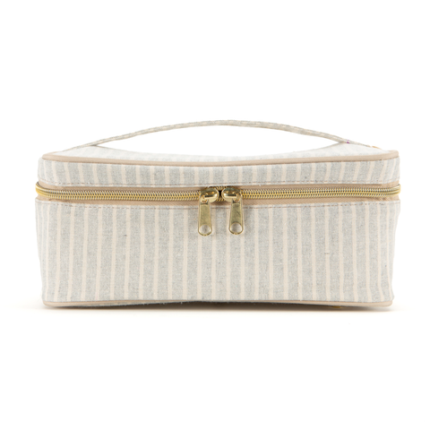 SoYoung Inc. - Sand & Stone Beach Stripe Beauty Poche - Home & Well 