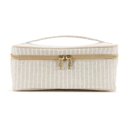SoYoung Inc. - Sand & Stone Beach Stripe Beauty Poche - Home & Well 