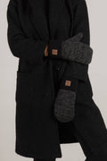 Wolfe Co. Apparel and Goods® - Charcoal Fleece Lined Mitts - Home & Well 