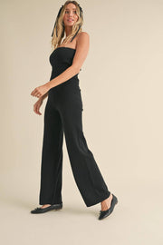 KIMBERLY C - Foldover Bandeau Knit Sweater Jumpsuit - Home & Well 