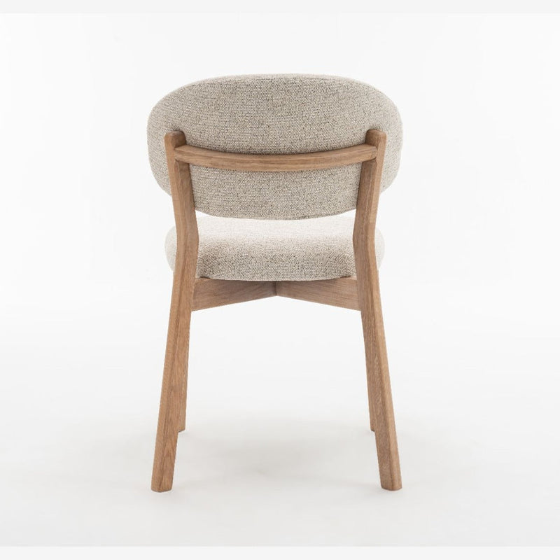 Luna Natural Oak Dining Chair - Beige