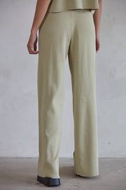 By Together - W1410 | Knit Sweater Wide Leg Pants - Home & Well