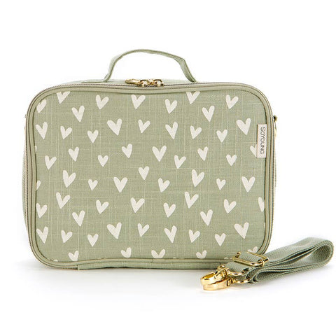 Little Hearts Sage Lunch Box - Home & Well 