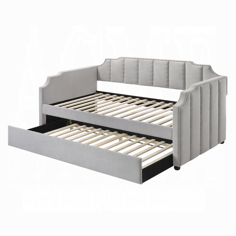 Breda Arched Daybed w/Trundle - Dove Grey