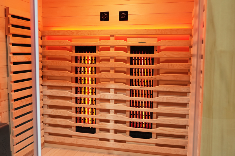 Blisspod I Venetian RED I All-In-One - Full Spectrum + Red Light Therapy I Indoor Premium Sauna I 2 Person