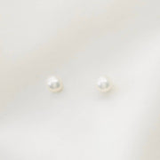 PETITE GOLD - Pearl Studs - Home & Well 