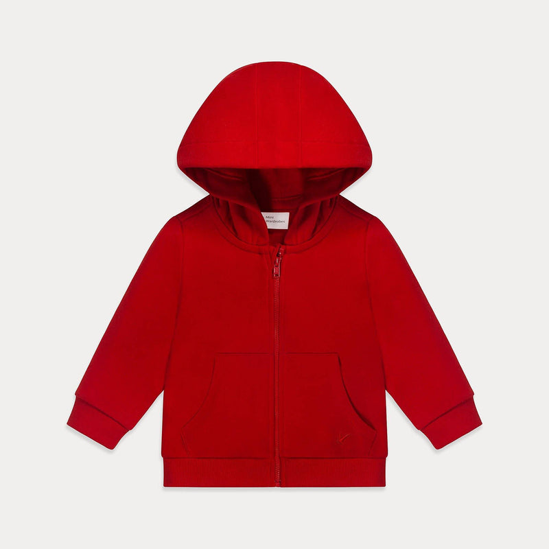Mini Wardrobes - Baby Hoodie, Soft Fleece Cotton Baby Zip Up Hoodie, Multiple Colors