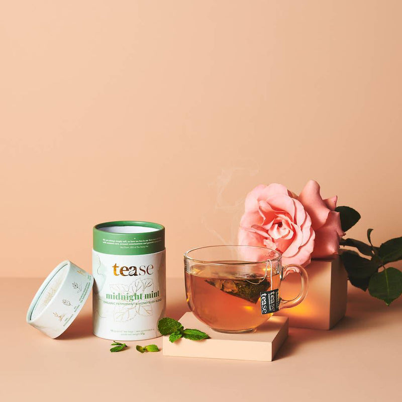 Tease | Wellness Tea Blends + Accessories - Midnight Mint | All Natural Biodegradable, Organic Tea Blend - Home & Well 