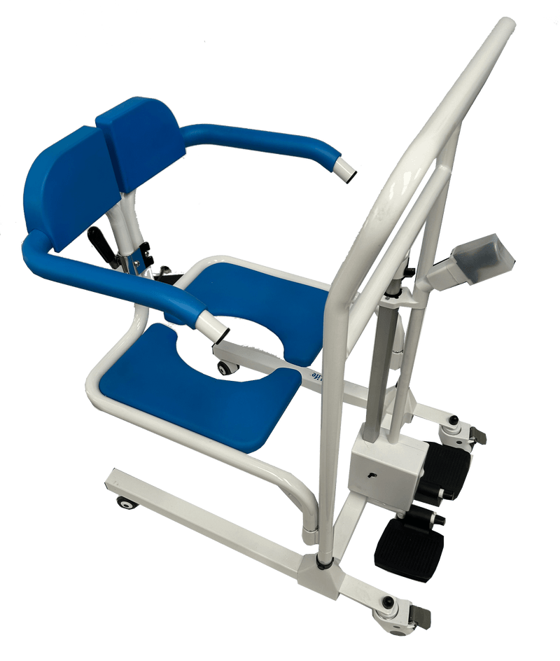 4-In-1 Multifunctional Electric Lift Transfer, Shower & Commode Chair