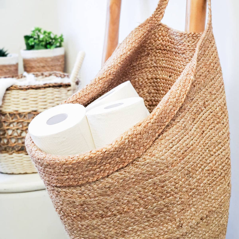 KORISSA - Handwoven Wicker Storage • Kata Wall Storage Basket [L] - Home & Well 