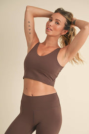 Aligned Performance Cropped Tank Top - Home & Well 