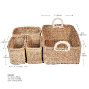 KORISSA - Handwoven Wicker Storage Basket • Savar Everything Basket - Home & Well 