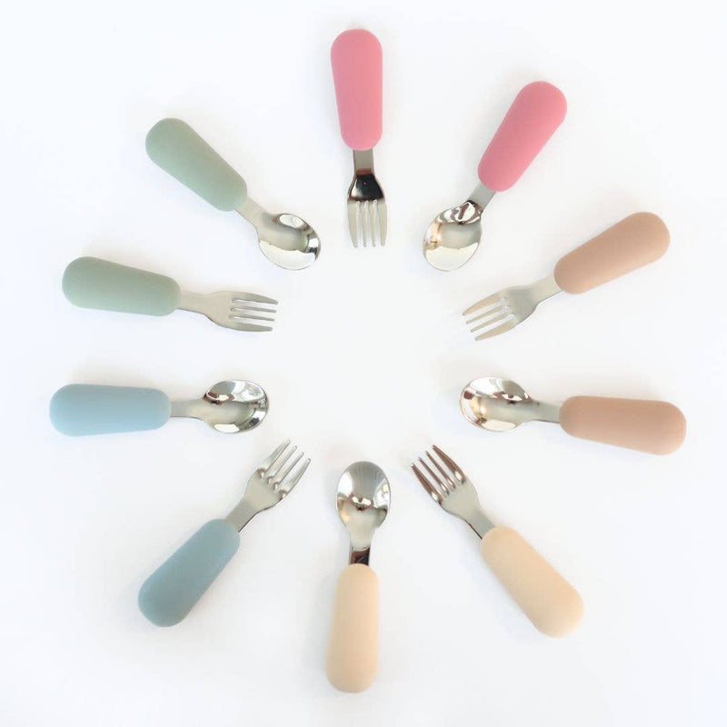 Baby Bliss - Stainless Steel & Silicone Silverware - Home & Well 