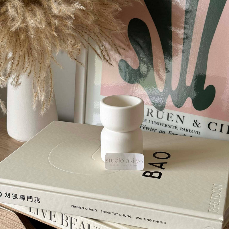 Studio Akiyo - Scandi Elevated Single Tea Light Candle Holder | Minimalist