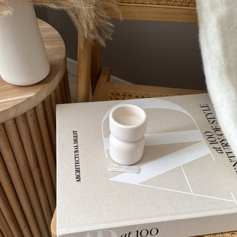 Studio Akiyo - Scandi Elevated Single Tea Light Candle Holder | Minimalist